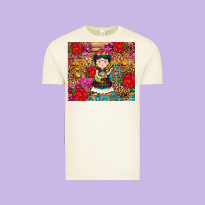 Mexican Girl Vintage Tee Designed By Ranaportraitstore