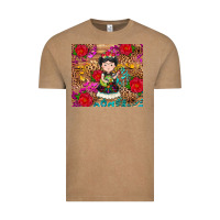 Vintage Coffee Mexican girl Vintage Tee - RanaPortraitStore