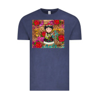 Vintage Denim Mexican girl Vintage Tee - RanaPortraitStore