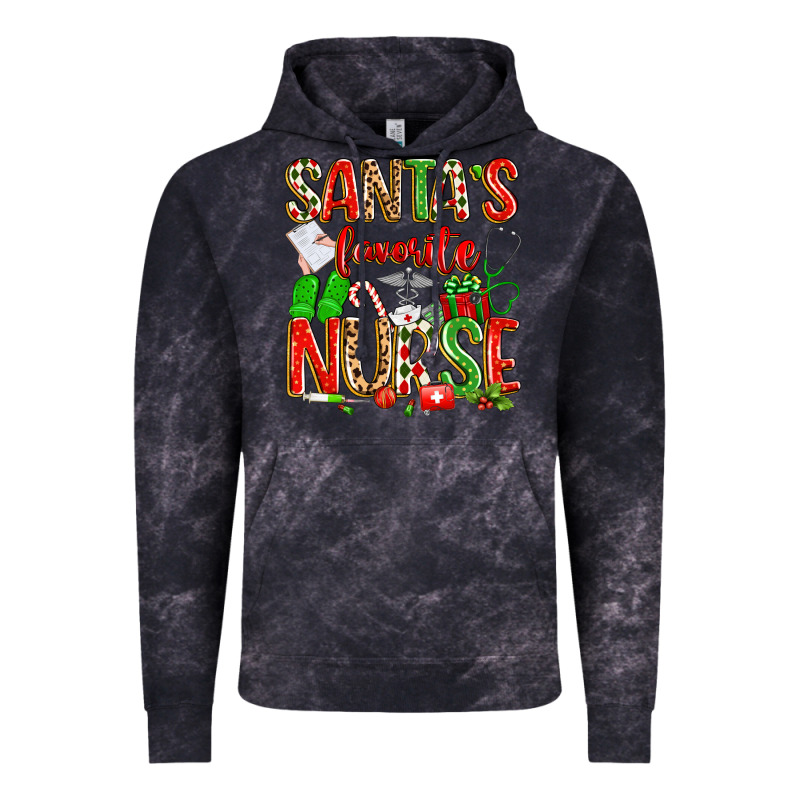 Santa's Favorite Nurse Vintage Hoodie by texasbilliewilder | Teevron