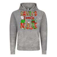 Cloud Rock santa's favorite nurse Vintage Hoodie - texasbilliewilder