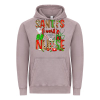 Vintage Zinc santa's favorite nurse Vintage Hoodie - texasbilliewilder
