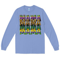 Colony Blue mama mardi gras Long Sleeve Tee - CowGirlArtShop