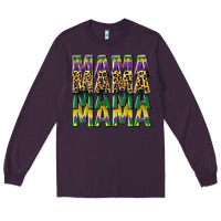 Plum mama mardi gras Long Sleeve Tee - CowGirlArtShop