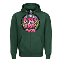 Sports Green Grils Trip 2025 Zipper Hoodie - CowhideDigitalArt