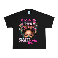 Black minding my own small business messy bun Urban Heavy Tee - texasbilliewilder