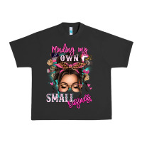 Pigment Black minding my own small business messy bun Urban Heavy Tee - texasbilliewilder