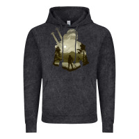 Vintage Black the witcher geralt hero sword companion minima list illusion art Vintage Hoodie - tuanDangUi