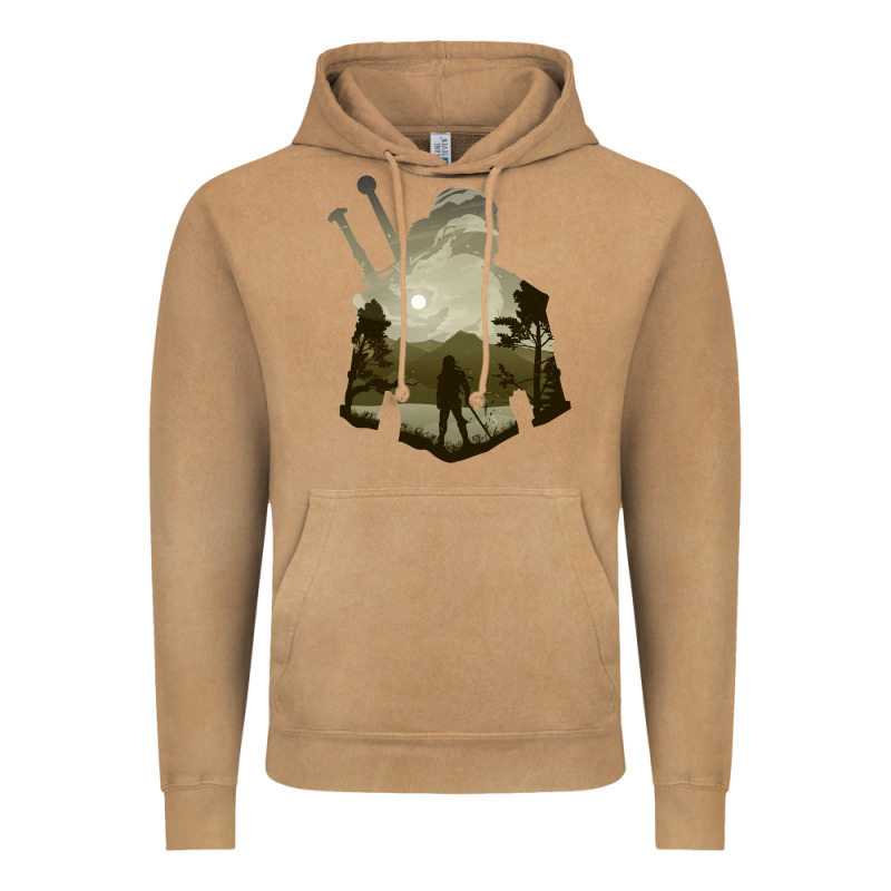 The Witcher Geralt Hero Sword Companion Minima List Illusion Art Vintage Hoodie by tuanDangUi | Teevron