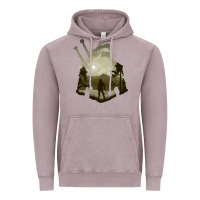 Vintage Zinc the witcher geralt hero sword companion minima list illusion art Vintage Hoodie - tuanDangUi
