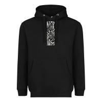 Black Zebra Heavyweight Hoodie - LillyAllenDesigns