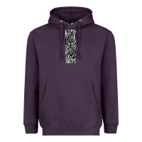 Plum Zebra Heavyweight Hoodie - LillyAllenDesigns