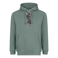 Sage Zebra Heavyweight Hoodie - LillyAllenDesigns