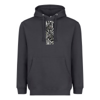 Smoke Zebra Heavyweight Hoodie - LillyAllenDesigns