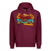 Burgundy blessed teacher Premium Hoodie - RanaPortraitStore