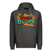 Charcoal Heather blessed teacher Premium Hoodie - RanaPortraitStore