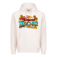 Pale Pink blessed teacher Premium Hoodie - RanaPortraitStore