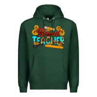 Sports Green blessed teacher Premium Hoodie - RanaPortraitStore