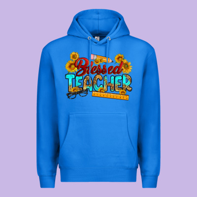 Blessed Teacher Premium Hoodie Designed By Ranaportraitstore