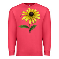 Cardinal Black Eyed Susan Flower Illustrations Premium Sweatshirt - LillyAllenDesigns