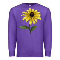 Purple Black Eyed Susan Flower Illustrations Premium Sweatshirt - LillyAllenDesigns