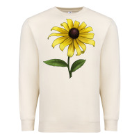 Sandshell Black Eyed Susan Flower Illustrations Premium Sweatshirt - LillyAllenDesigns