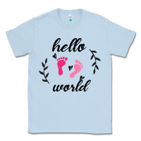 Dusty Blue Hello world Classic Tee - Bettercallsaul