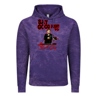 Cloud Purple say good night to the bad guy Vintage Hoodie - tuanDangUi