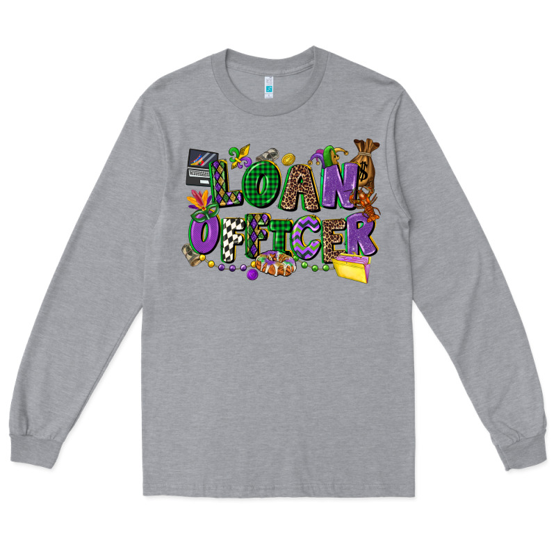 Loan Officer Mardi Gras Cowgirl Long Sleeve Tee by CowGirlArtShop | Teevron