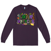 Plum loan officer mardi gras cowgirl Long Sleeve Tee - CowGirlArtShop
