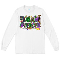 White loan officer mardi gras cowgirl Long Sleeve Tee - CowGirlArtShop