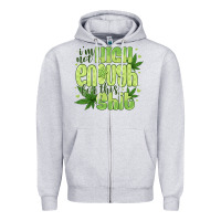 Heather Grey i'm not high enough for Zipper Hoodie - CowhideDigitalArt
