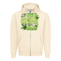 Sandshell i'm not high enough for Zipper Hoodie - CowhideDigitalArt