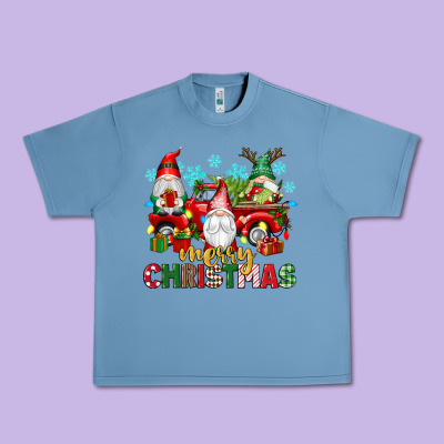 Merry Christmas Gnome Truck Urban Heavy Tee Designed By Texasbilliewilder