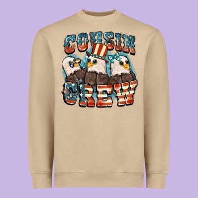 Cousin Crew Heavyweight Sweatshirt Designed By Fadigitalartstudio