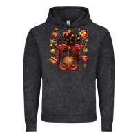 Vintage Arctic christmas afro messy bun Vintage Hoodie - texasbilliewilder