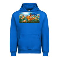 Cobalt clown fish  license plate Urban Hoodie - BarkalooDesign