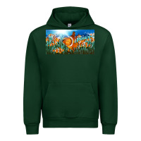 Forest Green clown fish  license plate Urban Hoodie - BarkalooDesign