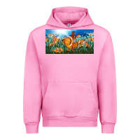 Fuchsia Pink clown fish  license plate Urban Hoodie - BarkalooDesign
