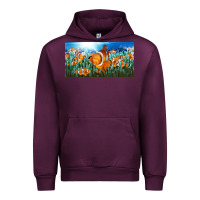 Mauve Wine clown fish  license plate Urban Hoodie - BarkalooDesign