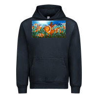 Navy clown fish  license plate Urban Hoodie - BarkalooDesign