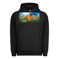 Pigment Black clown fish  license plate Urban Hoodie - BarkalooDesign