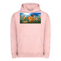 Pigment Salmon clown fish  license plate Urban Hoodie - BarkalooDesign