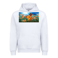 White clown fish  license plate Urban Hoodie - BarkalooDesign