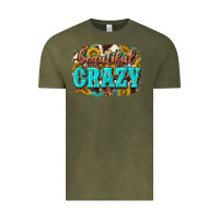 Vintage Olive Western Beautiful Crazy Vintage Tee - texasbilliewilder
