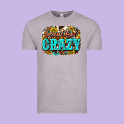 Western Beautiful Crazy Vintage Tee Designed By Texasbilliewilder