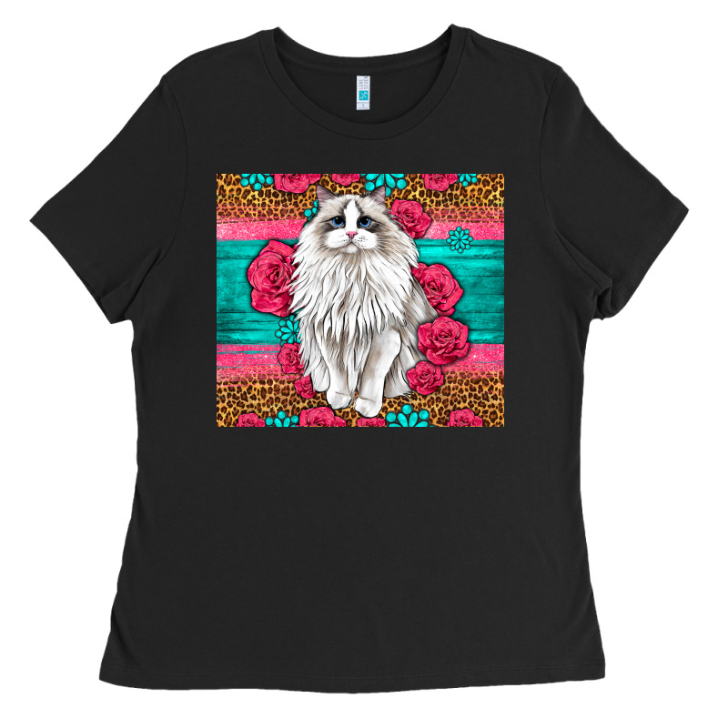 Western Ragdoll Cat Ladies Tee by LillyAllenDesigns | Teevron