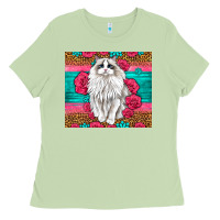 Matcha Western Ragdoll Cat Ladies Tee - LillyAllenDesigns