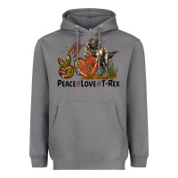 Storm Peace Love T Rex Heavyweight Hoodie - LillyAllenDesigns