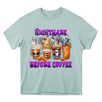 Nightmare Before Coffee Cups Heavy Core Tee | Teevron
